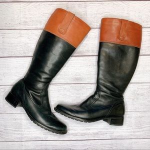 ECCO leather riding boots size 38